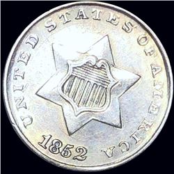1852 Three Cent Silver UNCIRCULATED
