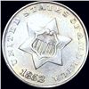 Image 1 : 1852 Three Cent Silver UNCIRCULATED