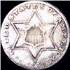 Image 1 : 1858 Three Cent Silver XF