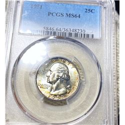 1951 Washington Quarter PCGS - MS64