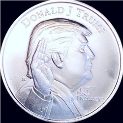 Donald Trump 45th President .999 Silver Oz Round