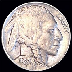 1937-D Buffalo Head Nickel LIGHTLY CIRCULATED