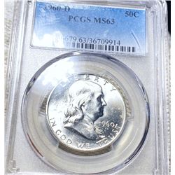 1960-D Franklin Half Dollar NGC - MS63