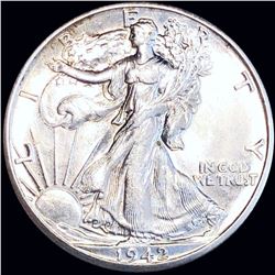 1942-D Walking Half Dollar UNCIRCULATED