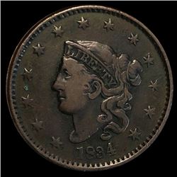 1834 Coronet Head Large Cent LIGHTLY CIRCULATED