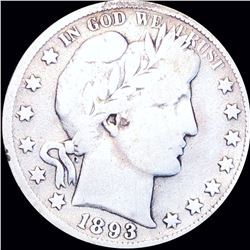 1893-S Barber Half Dollar NICELY CIRCULATED