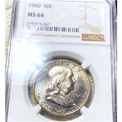 1960 Franklin Half Dollar NGC - MS64