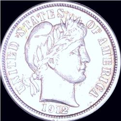 1912 Barber Silver Dime XF
