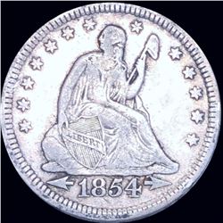 1854 Seated Liberty Quarter LIGHTLY CIRCULATED