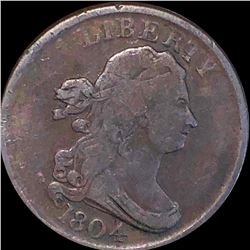 1804 Draped Bust Half Cent NICELY CIRCULATED