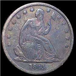 1845-O Seated Half Dollar LIGHTLY CIRCULATED