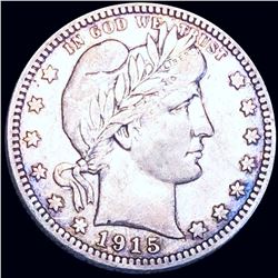 1915-D Barber Silver Quarter LIGHTLY CIRCULATED