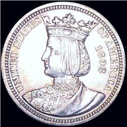 1893 Isabella Silver Quarter UNCIRCULATED