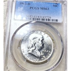 1962-D Franklin Half Dollar PCGS - MS63