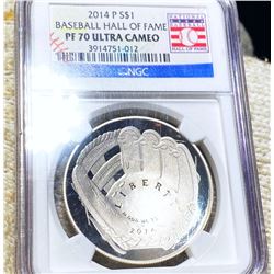 2014-P Hall Of Fame NGC - PF 70 ULTRA CAMEO