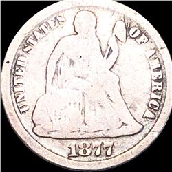 1877-CC Seated Liberty Dime NICELY CIRCULATED