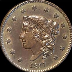 1837 Coronet Head Large Cent CLOSELY UNCIRCULATED