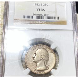 1932-S Washington Quarter NGC - VF35