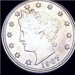 1907 Liberty Victory Nickel NEARLY UNCIRCULATED