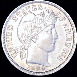 1899-O Barber Silver Dime CLOSELY UNCIRCULATED