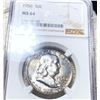 Image 1 : 1956 Franklin Half Dollar NGC - MS64