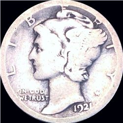 1921-D Mercury Silver Dime NICELY CIRCULATED