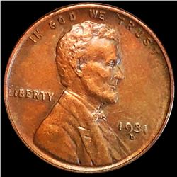1931-D Lincoln Wheat Penny CLOSELY UNCIRCULATED