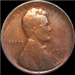 1909-S V.D.B. Lincoln Wheat Penny LIGHT CIRCULATED