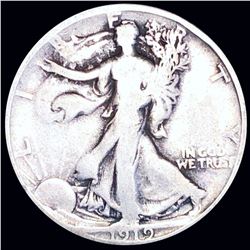 1919 Walking Half Dollar NICELY CIRCULATED