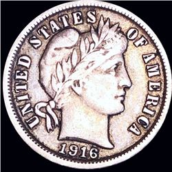 1916 Barber Silver Dime LIGHTLY CIRCULATED