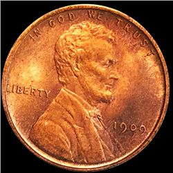 1909 V.D.B. Lincoln Wheat Penny CLOSELY UNC