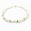 Image 1 : White Akoya Shell Pearl Necklace 49 Pearls In Total