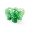 Image 2 : Asian Hand Carved Green Jade Elephant Figure