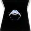 Image 2 : Ladies 925 Silver Marked 2 Carat Main Stone CZ Diamond Ring