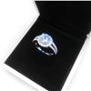 Image 4 : Ladies 925 Silver Marked 2 Carat Main Stone CZ Diamond Ring
