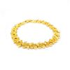 Image 2 : Heart Leaf Link Chain Bracelet Solid 14K Gold Plated