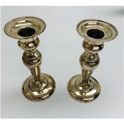 Pair Of L&H Sterling Silver Delux 339 Candle Sticks