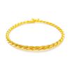 Image 1 : Ladies 10k Yellow Gold Plated Rope Braid Bracelet