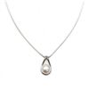 Image 2 : Pearl Mounted Pendant On 925 Snake Link Necklace