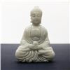 Image 1 : Asian Hand Carved White Jade Resting Buddha Figure