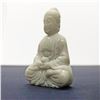 Image 3 : Asian Hand Carved White Jade Resting Buddha Figure