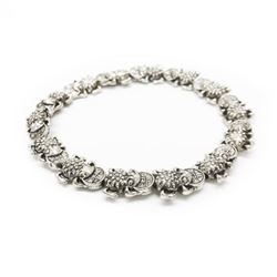 Asian Tibetan Silver Frog Bracelet