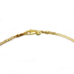 18K Yellow Gold Plated Necklace With Unique Link