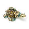Image 2 : Enameled & Bejeweled Mother & Baby Sea Turtle Ring Box