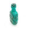 Image 2 : Asian Peacock Carved Turquoise Snuff Bottle