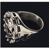 Image 2 : Mens Silver Tone Size 10 Skull Ring
