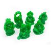 Image 1 : Set of 6 Green Resting Buddha Figures