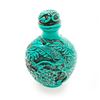 Image 2 : Asian Dragon Carved Turquoise Snuff Bottle
