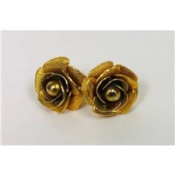 Ladies Vintage Hand Crafted Floral EarringsÂ