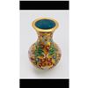 Image 2 : Asian Cloisonne & Enameled Floral Decorated Vase